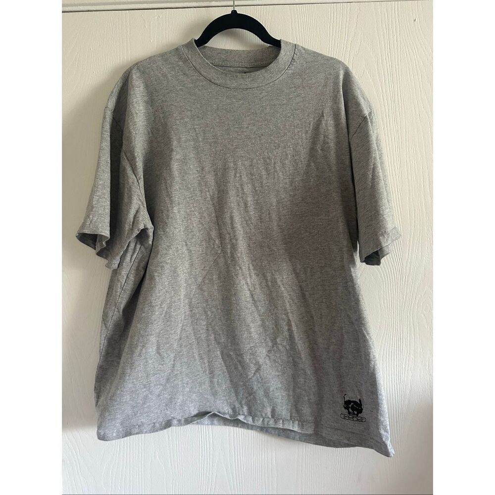 G59 Mens Records Skull Logo Graphic Tee Size Large in Gray
